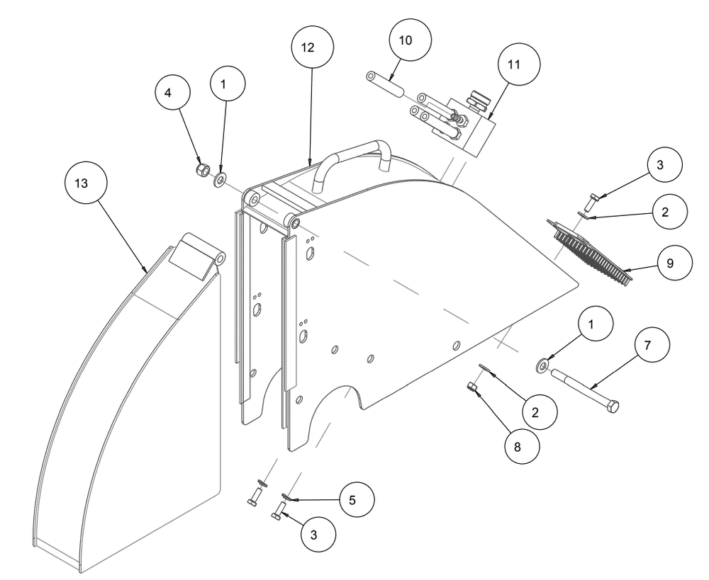 Section 13 Diagram and Parts List for MK-2425KSP 170957 MK Diamond Concrete Saw